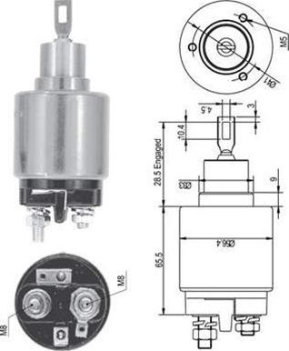 Magneti Marelli 940113050127 - Ievilcējrelejs, Starteris ps1.lv