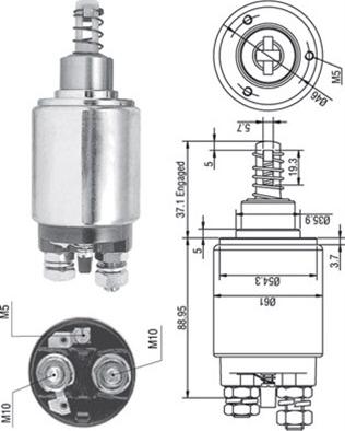 Magneti Marelli 940113050179 - Ievilcējrelejs, Starteris ps1.lv