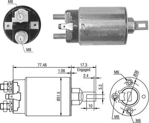 Magneti Marelli 940113050395 - Ievilcējrelejs, Starteris ps1.lv