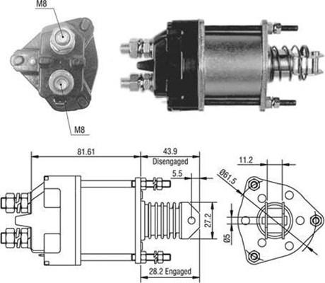 Magneti Marelli 940113050391 - Ievilcējrelejs, Starteris ps1.lv