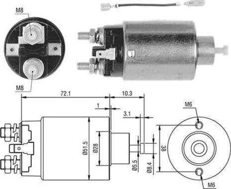 Magneti Marelli 940113050398 - Ievilcējrelejs, Starteris ps1.lv