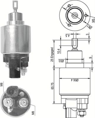 Magneti Marelli 940113050349 - Ievilcējrelejs, Starteris ps1.lv