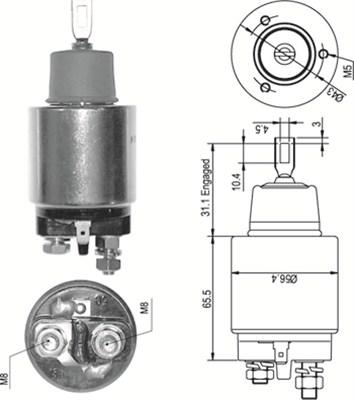 Magneti Marelli 940113050346 - Ievilcējrelejs, Starteris ps1.lv