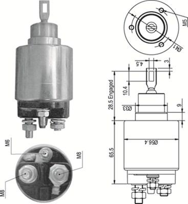 Magneti Marelli 940113050348 - Ievilcējrelejs, Starteris ps1.lv