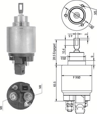 Magneti Marelli 940113050343 - Ievilcējrelejs, Starteris ps1.lv