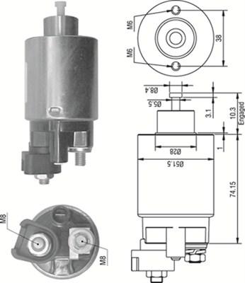 Magneti Marelli 940113050355 - Ievilcējrelejs, Starteris ps1.lv