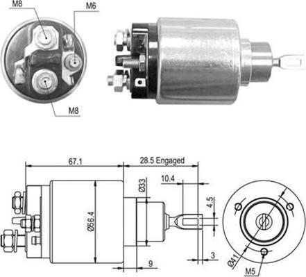 Magneti Marelli 940113050361 - Ievilcējrelejs, Starteris ps1.lv