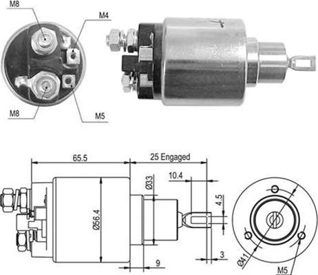 Magneti Marelli 940113050362 - Ievilcējrelejs, Starteris ps1.lv