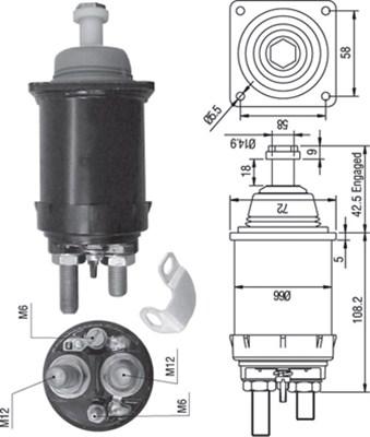 Magneti Marelli 940113050314 - Ievilcējrelejs, Starteris ps1.lv