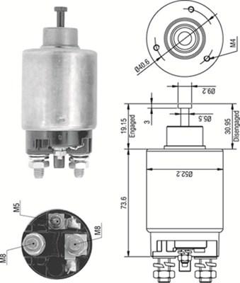 Magneti Marelli 940113050316 - Ievilcējrelejs, Starteris ps1.lv