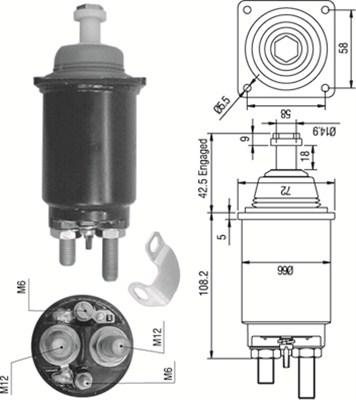 Magneti Marelli 940113050313 - Ievilcējrelejs, Starteris ps1.lv