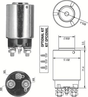 Magneti Marelli 940113050317 - Ievilcējrelejs, Starteris ps1.lv