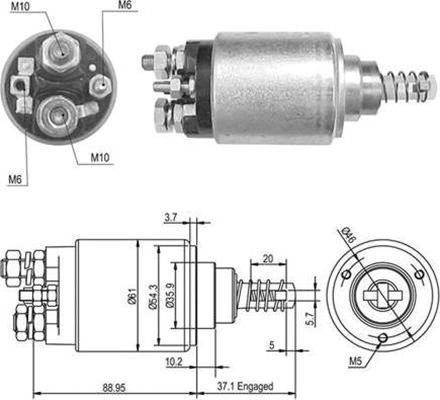 Magneti Marelli 940113050389 - Ievilcējrelejs, Starteris ps1.lv