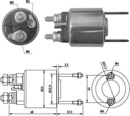 Magneti Marelli 940113050385 - Ievilcējrelejs, Starteris ps1.lv