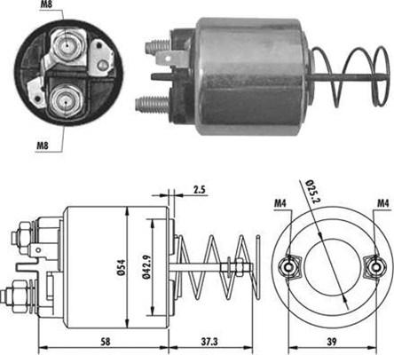 Magneti Marelli 940113050386 - Ievilcējrelejs, Starteris ps1.lv