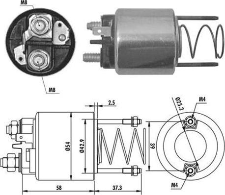 Magneti Marelli 940113050382 - Ievilcējrelejs, Starteris ps1.lv