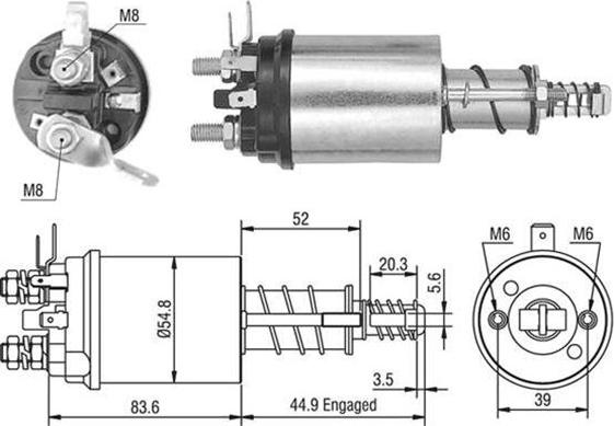 Magneti Marelli 940113050387 - Ievilcējrelejs, Starteris ps1.lv