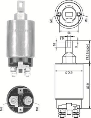 Magneti Marelli 940113050335 - Ievilcējrelejs, Starteris ps1.lv