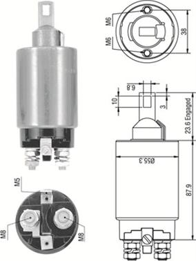 Magneti Marelli 940113050333 - Ievilcējrelejs, Starteris ps1.lv