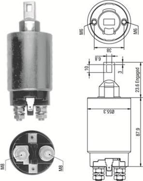 Magneti Marelli 940113050332 - Ievilcējrelejs, Starteris ps1.lv