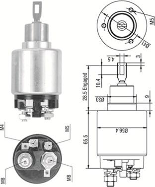 Magneti Marelli 940113050323 - Ievilcējrelejs, Starteris ps1.lv