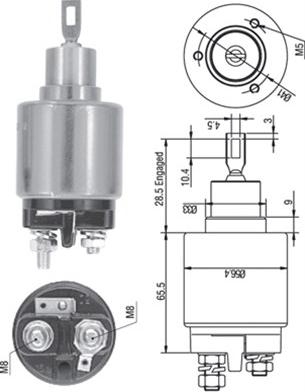 Magneti Marelli 940113050322 - Ievilcējrelejs, Starteris ps1.lv