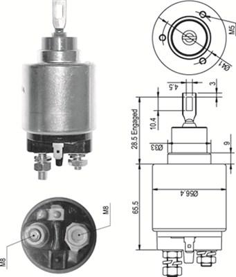 Magneti Marelli 940113050327 - Ievilcējrelejs, Starteris ps1.lv