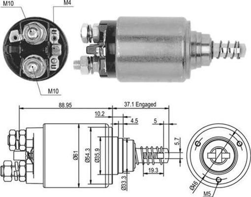 Magneti Marelli 940113050376 - Ievilcējrelejs, Starteris ps1.lv