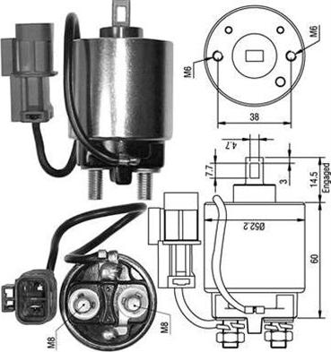 Magneti Marelli 940113050240 - Ievilcējrelejs, Starteris ps1.lv