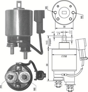 Magneti Marelli 940113050243 - Ievilcējrelejs, Starteris ps1.lv