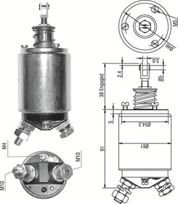 Magneti Marelli 940113050254 - Ievilcējrelejs, Starteris ps1.lv