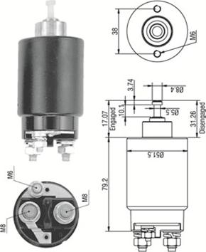 Magneti Marelli 940113050265 - Ievilcējrelejs, Starteris ps1.lv