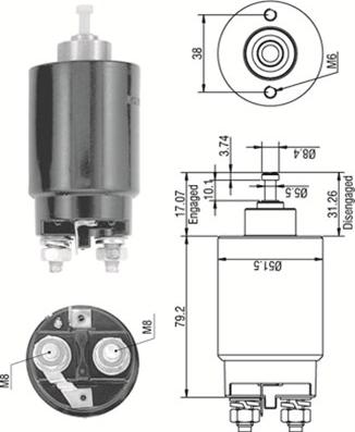 Magneti Marelli 940113050263 - Ievilcējrelejs, Starteris ps1.lv