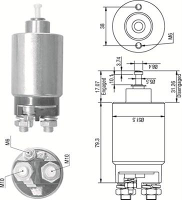 Magneti Marelli 940113050267 - Ievilcējrelejs, Starteris ps1.lv