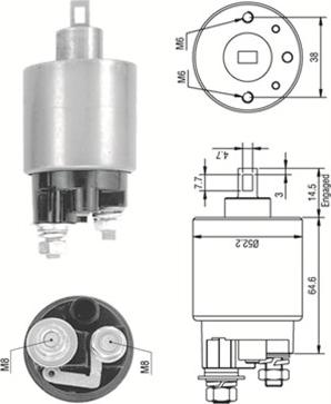 Magneti Marelli 940113050239 - Ievilcējrelejs, Starteris ps1.lv