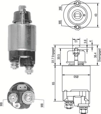 Magneti Marelli 940113050234 - Ievilcējrelejs, Starteris ps1.lv