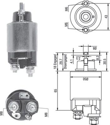 Magneti Marelli 940113050235 - Ievilcējrelejs, Starteris ps1.lv