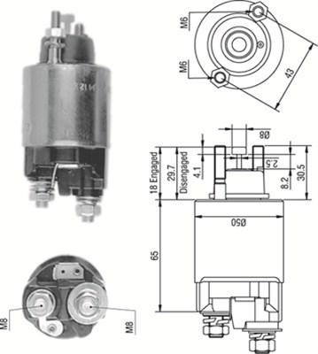 Magneti Marelli 940113050236 - Ievilcējrelejs, Starteris ps1.lv