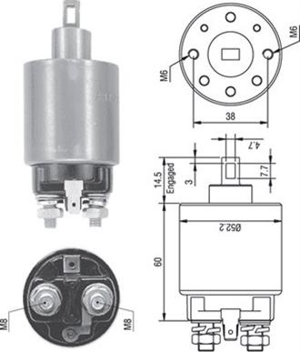 Magneti Marelli 940113050238 - Ievilcējrelejs, Starteris ps1.lv