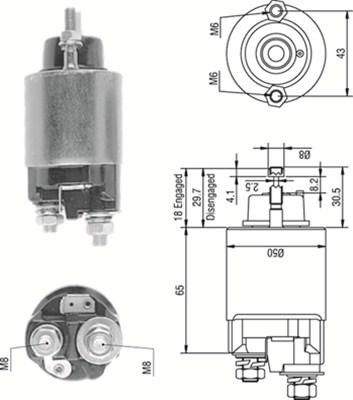 Magneti Marelli 940113050233 - Ievilcējrelejs, Starteris ps1.lv