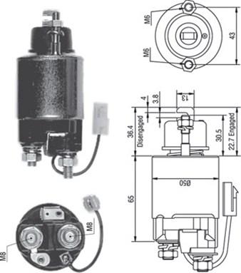 Magneti Marelli 940113050232 - Ievilcējrelejs, Starteris ps1.lv