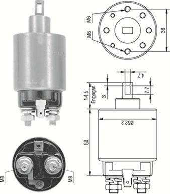 Magneti Marelli 940113050237 - Ievilcējrelejs, Starteris ps1.lv