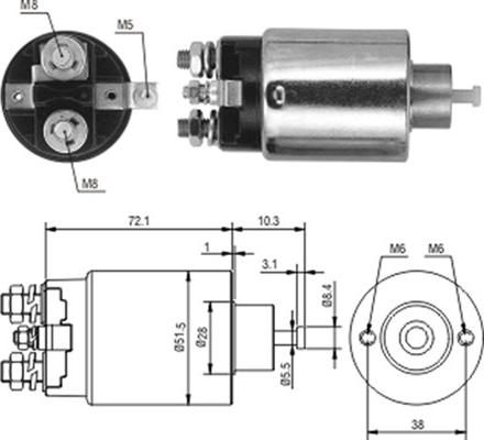 Magneti Marelli 940113050224 - Ievilcējrelejs, Starteris ps1.lv