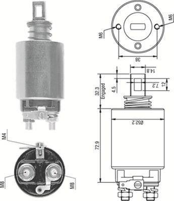 Magneti Marelli 940113050279 - Ievilcējrelejs, Starteris ps1.lv