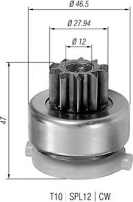 Magneti Marelli 940113020409 - Zobrats, Starteris ps1.lv