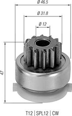 Magneti Marelli 940113020416 - Zobrats, Starteris ps1.lv