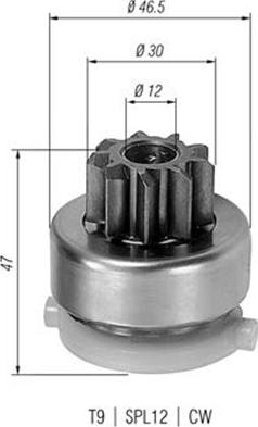 Magneti Marelli 940113020410 - Zobrats, Starteris ps1.lv