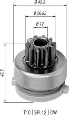 Magneti Marelli 940113020439 - Zobrats, Starteris ps1.lv