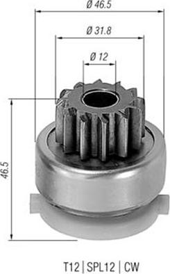 Magneti Marelli 940113020437 - Zobrats, Starteris ps1.lv