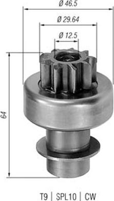 Magneti Marelli 940113020043 - Zobrats, Starteris ps1.lv